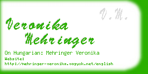 veronika mehringer business card